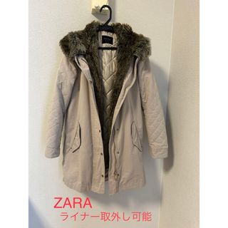 ZARA - ZARA モッズコート　ファー付　ライナー取外し可能