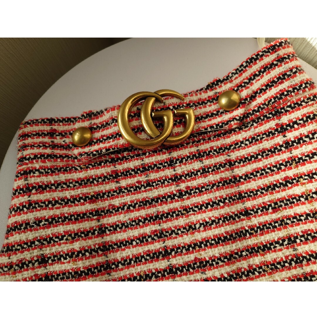 Gucci(グッチ)のGUCCI グッチ スカート ツイード レディースのワンピース(ひざ丈ワンピース)の商品写真