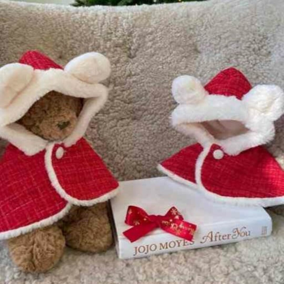 犬服 フード付き  可愛いクリスマス マント小型犬用