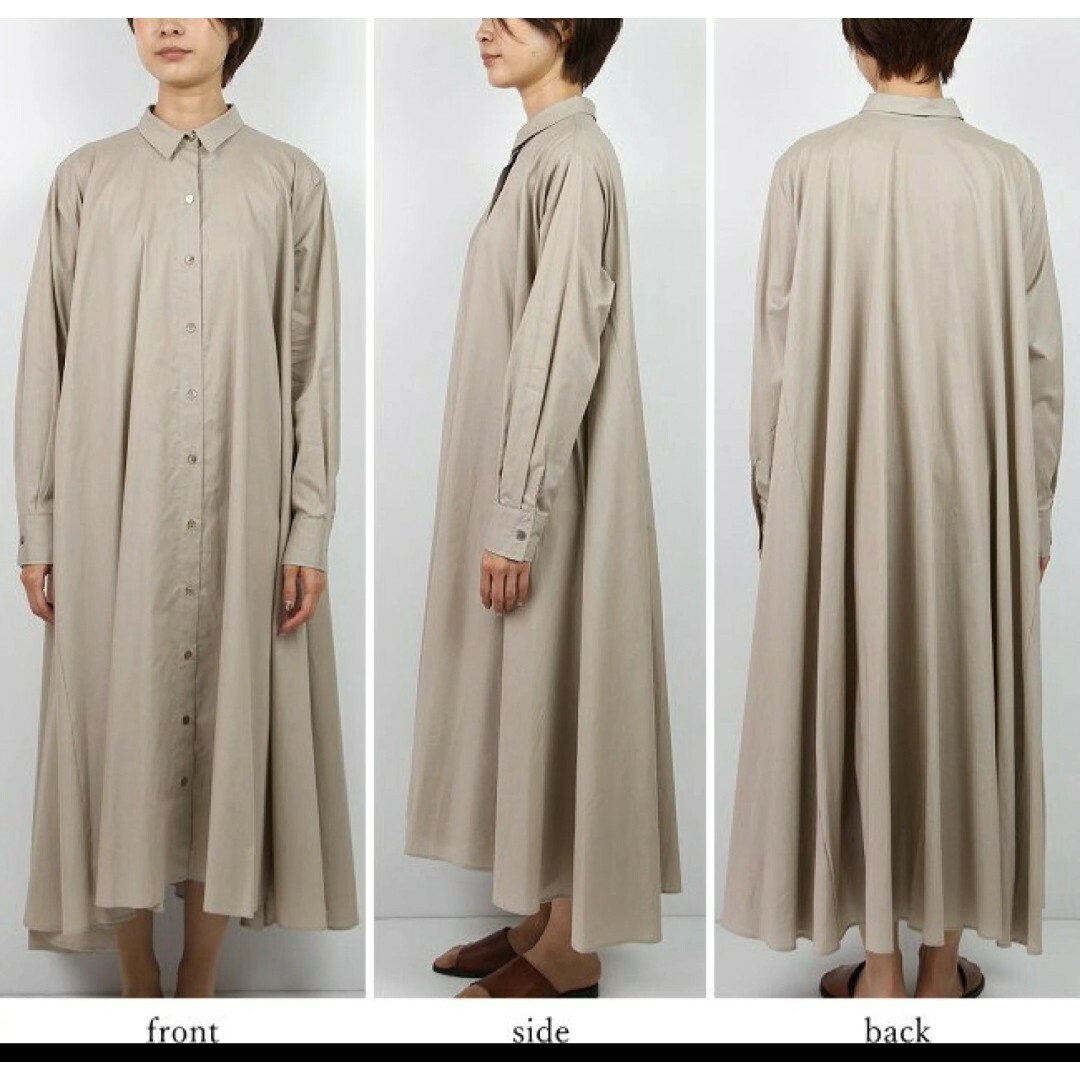 mizuiro ind - 美品 mizuiroind ロングフレアーシャツワンピースの通販
