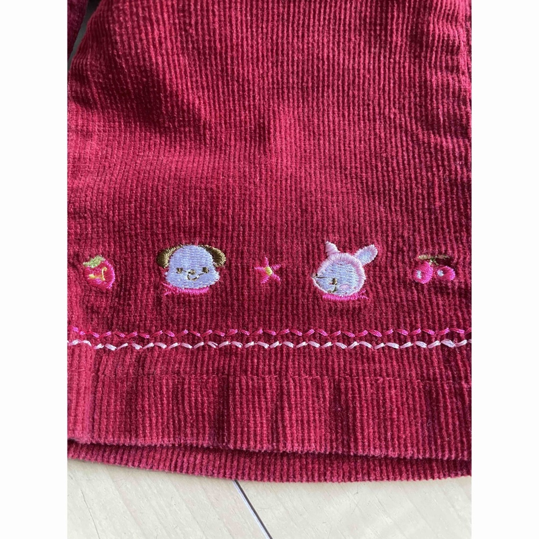 キッズ♡美品　ズボン　コーデュロイ　刺繍 キッズ/ベビー/マタニティのキッズ服女の子用(90cm~)(パンツ/スパッツ)の商品写真