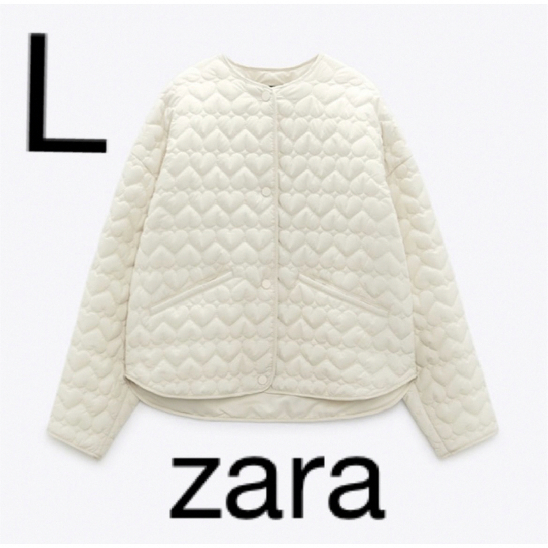 ZARA ハートキルティングジャケット Lサイズ Yahoo!フリマ（旧）-