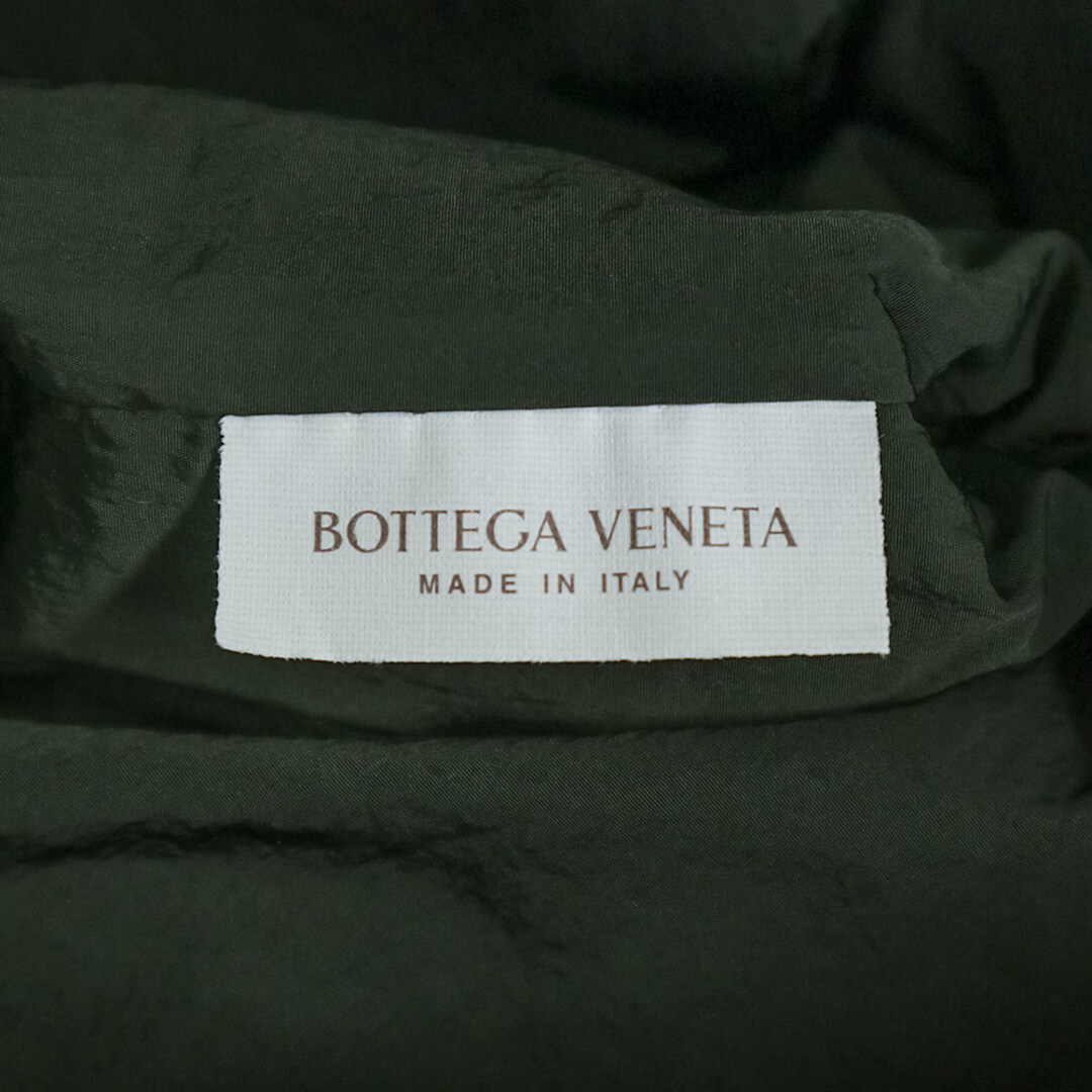 ボッテガヴェネタ パデッド トートバッグ ナイロン カーキ 深緑 マットシルバー金具 628958 BOTTEGA VENETA（新品・未使用品）