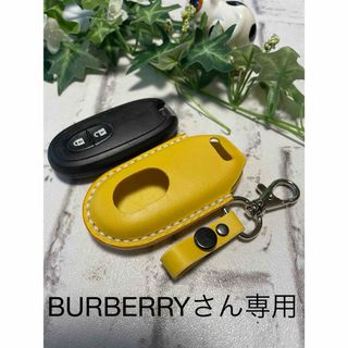 【BURBERRYさん専用】スマートキーケース）スズキ）イエロー(キーケース/名刺入れ)