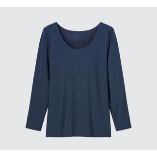 ユニクロ(UNIQLO)の【かぼちゃん様専用】ユニクロ　ヒートテックビラUネックT(八分袖) セット(アンダーシャツ/防寒インナー)