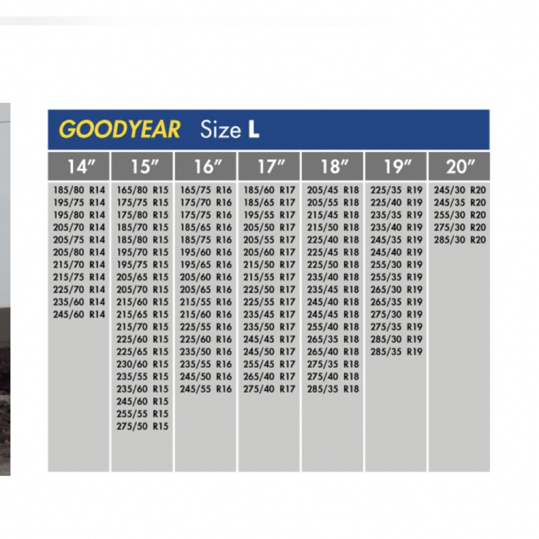 Goodyear GOODYEAR CLASSIC Lサイズ (布製タイヤすべり止め) の通販 by β shop｜グッドイヤーならラクマ
