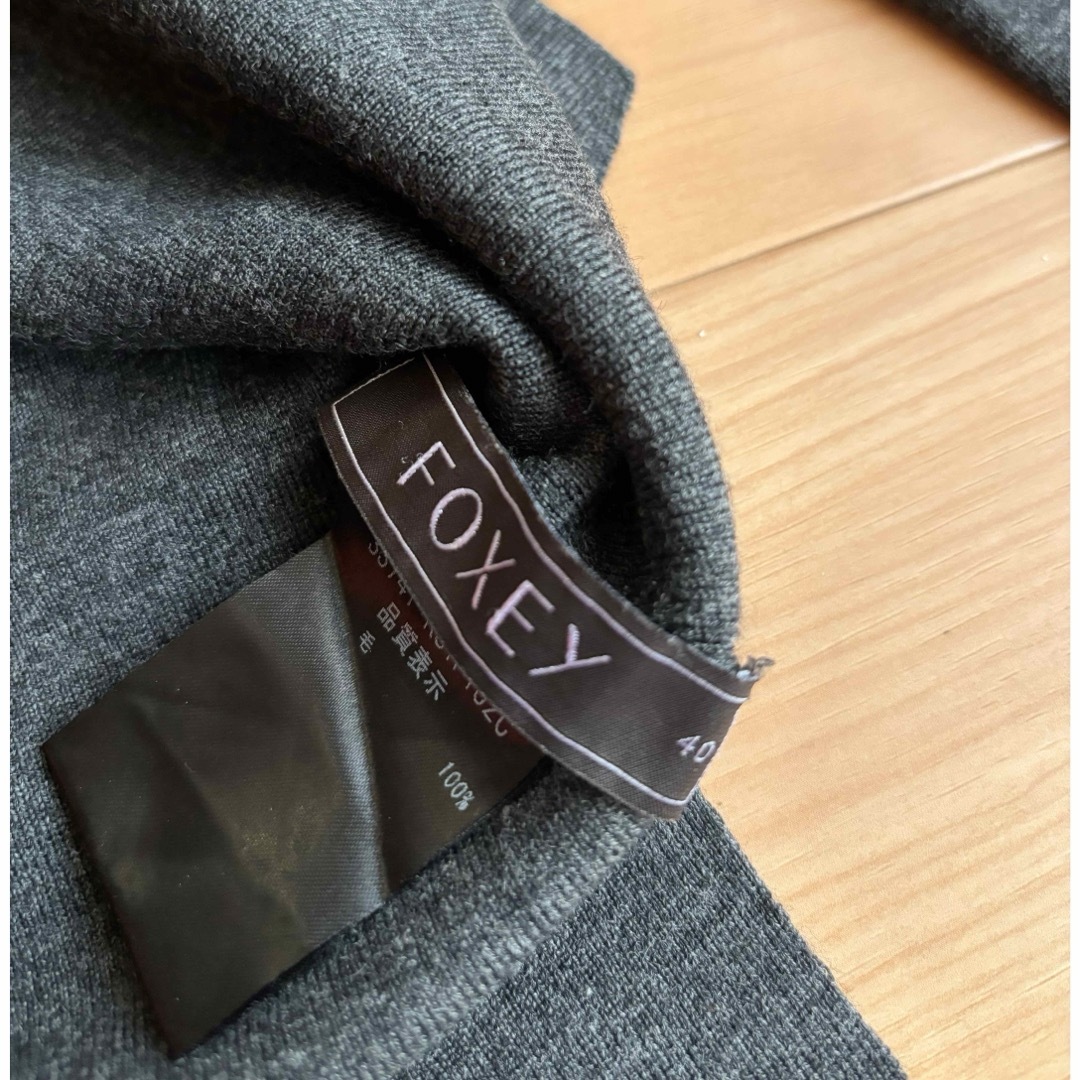 FOXEY BOUTIQUE - フォクシーグレースウール襟付きニット 超美品