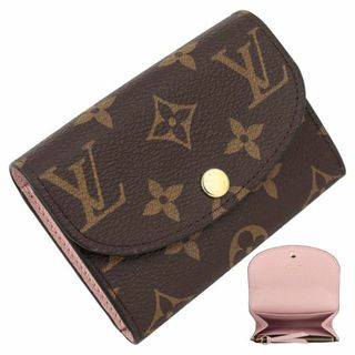 ルイヴィトン(LOUIS VUITTON)のルイヴィトン ポルトモネ ロザリ モノグラム 二つ折り 財布 レディース ミニウォレット ローズバレリーヌ ピンク ブラウン コンパクト コインケース カードケース 小銭入れ 新品 1444(財布)