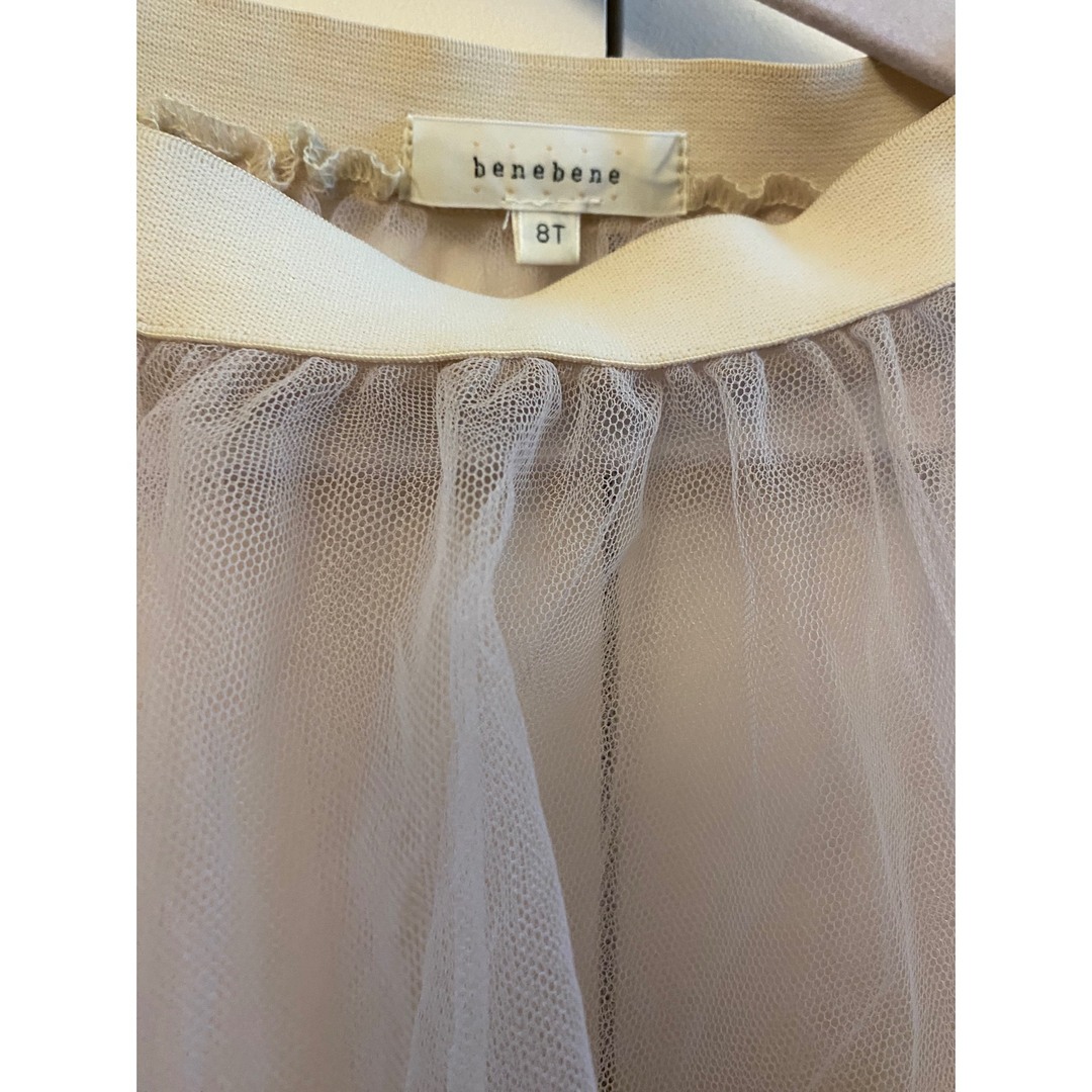 MARLMARL(マールマール)のbenebene 8y チュールスカート キッズ/ベビー/マタニティのキッズ服女の子用(90cm~)(スカート)の商品写真