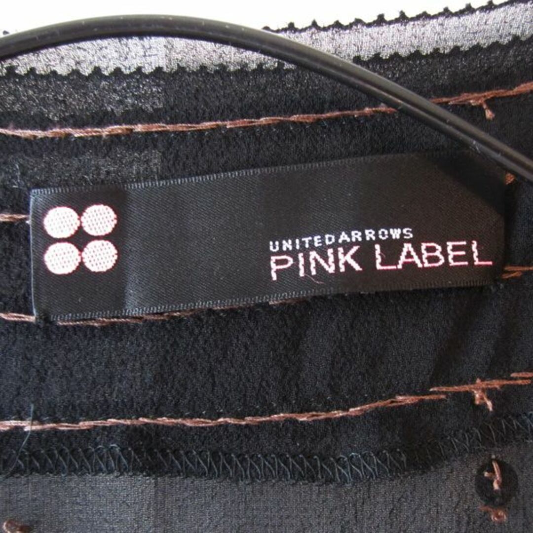 UNITED ARROWS(ユナイテッドアローズ)の美品　UNITED ARROWS PINK LABEL  シースルーボレロ　黒　 レディースのトップス(ボレロ)の商品写真