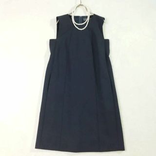 【5日マデ✨SALE♥️】フォクシー★袖口レース清楚ワンピース濃紺/40