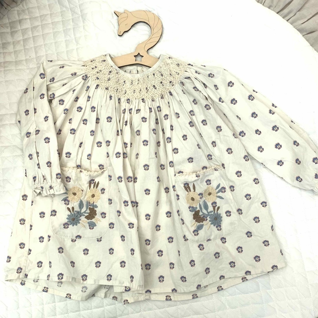 Apolina kids チュニックワンピース3-5y キッズ/ベビー/マタニティのキッズ服女の子用(90cm~)(ブラウス)の商品写真