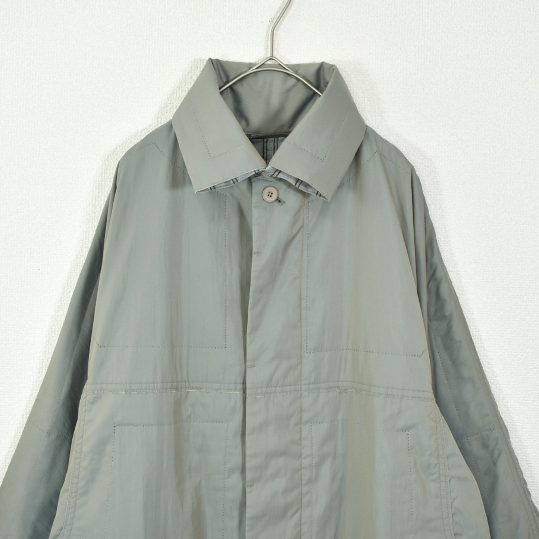 ★PLEATS PLEASE イッセイミヤケ★中綿 ステッチ ロングコート 玉虫 1