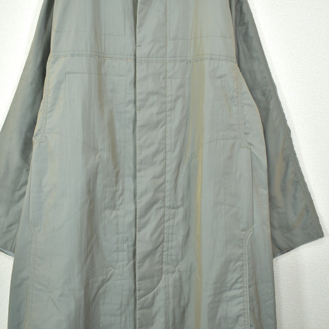 ★PLEATS PLEASE イッセイミヤケ★中綿 ステッチ ロングコート 玉虫 2
