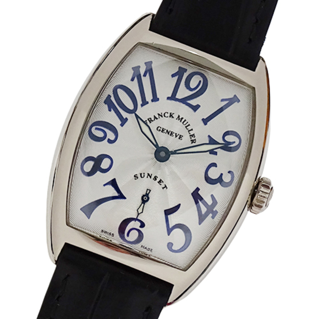 フランクミュラー FRANCK MULLER トノーカーベックス サンセット 7500 S6 時計 ボーイズ ブランド 手巻き 750WG レザー 磨き済み―採寸