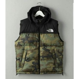 ザノースフェイス(THE NORTH FACE)の新品☆THE NORTH FACE NUPTSE VEST CAMO (S)(ダウンベスト)