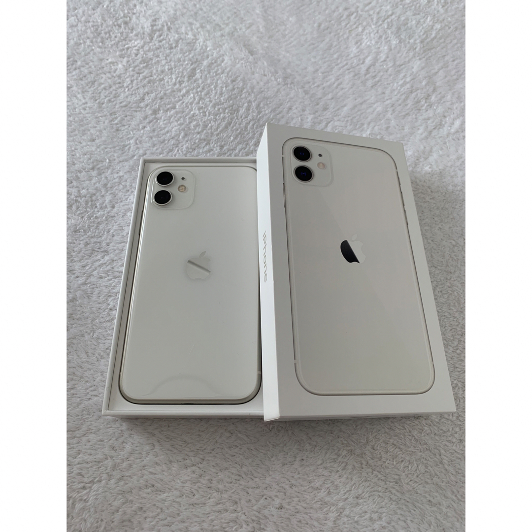 【美品】Apple iPhone11 128GB ホワイト SIMフリー