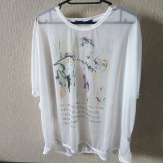 CILANDSIA シフォンTシャツ(Tシャツ/カットソー(半袖/袖なし))