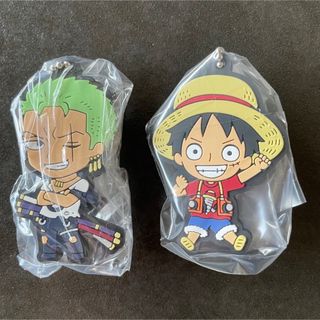 ワンピース(ONE PIECE)の(4つ)ONE PIECE ラバーマスコット(キーホルダー)