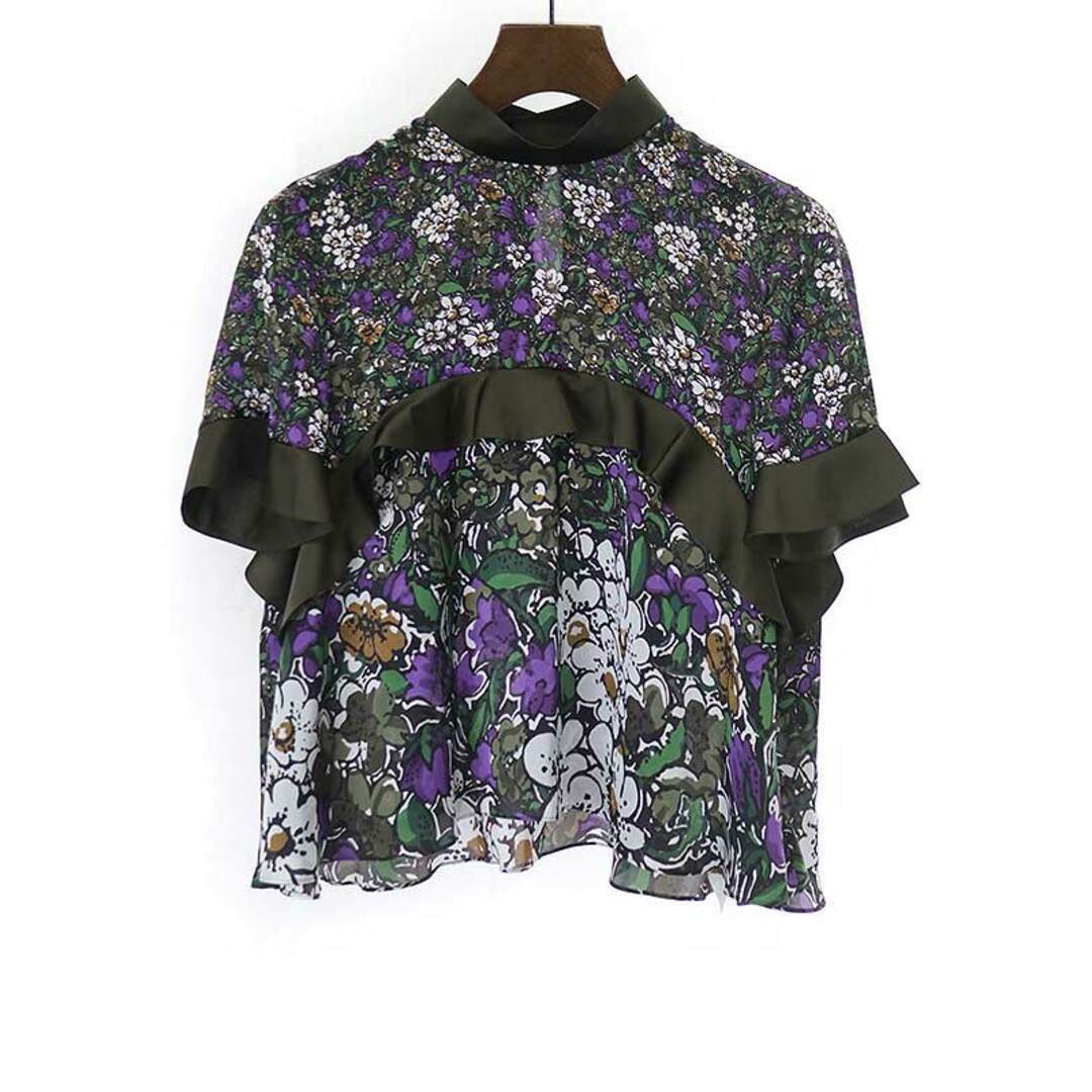 sacai サカイ 23SS Floral Print Pullover フローラル プリント プルオーバー ブラウス ミックス 1