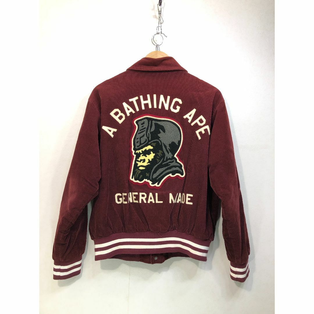 090112● A BATHING APE コーデュロイ スタジャン M