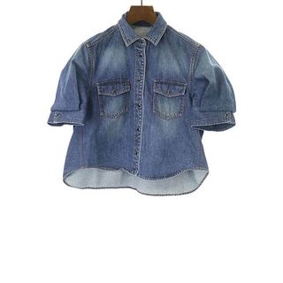 サカイ(sacai)のsacai サカイ 23SS Denim Shirt ショートスリーブデニムシャツ インディゴ 1(シャツ/ブラウス(半袖/袖なし))