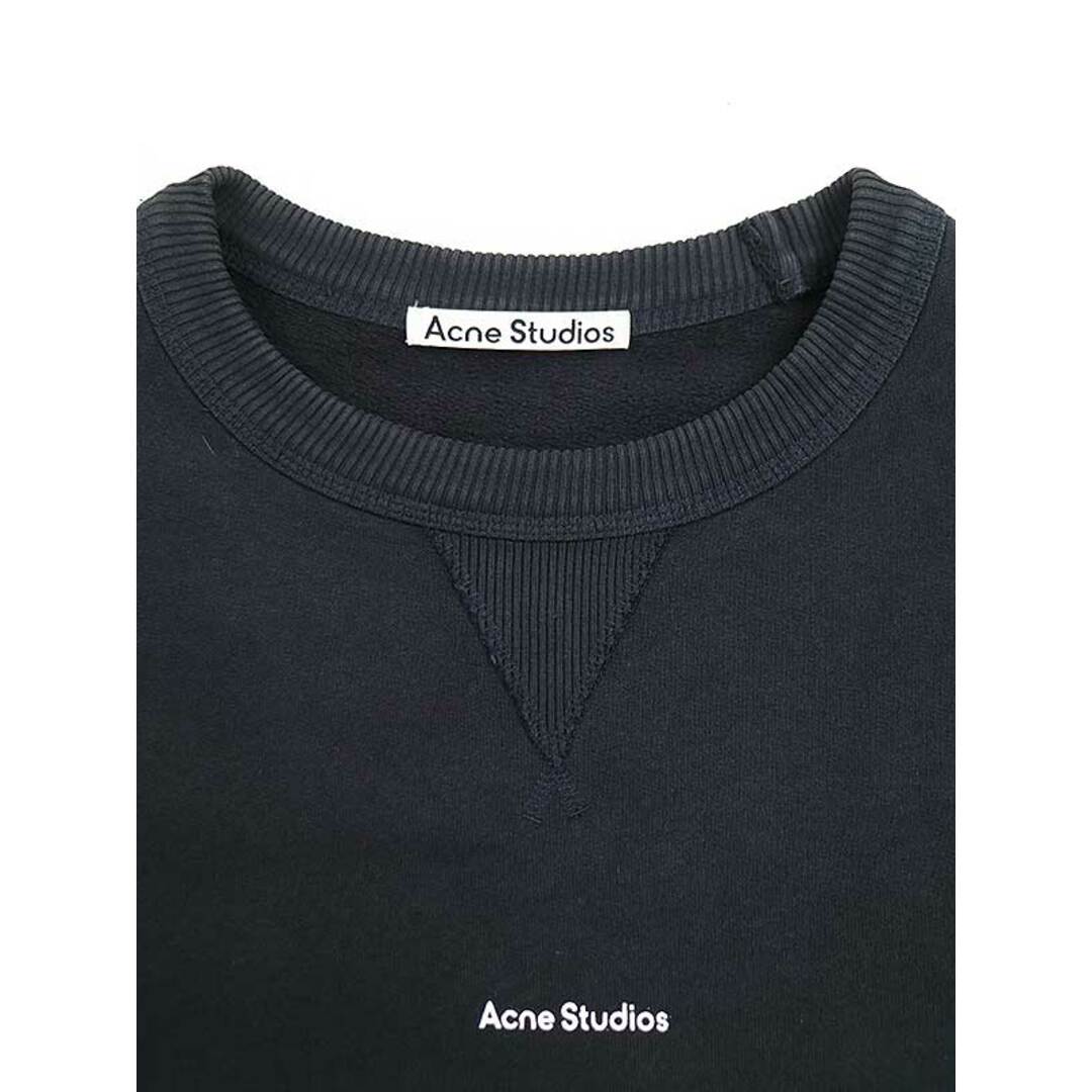 ACNE(アクネ)のAcne Studios アクネストゥディオズ ロゴプリントオーバーサイズスウェットトレーナー ブラック M メンズのトップス(スウェット)の商品写真