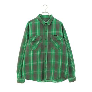 HYSTERIC GLAMOUR ヒステリックグラマー 長袖シャツ × WIND AND SEA ウィンダンシー WDS-HYS-3-04 CHECK SHIRT ロゴワッペン 長袖 チェック シャツ グレー系 ブラック系 S【新古品】【未使用】