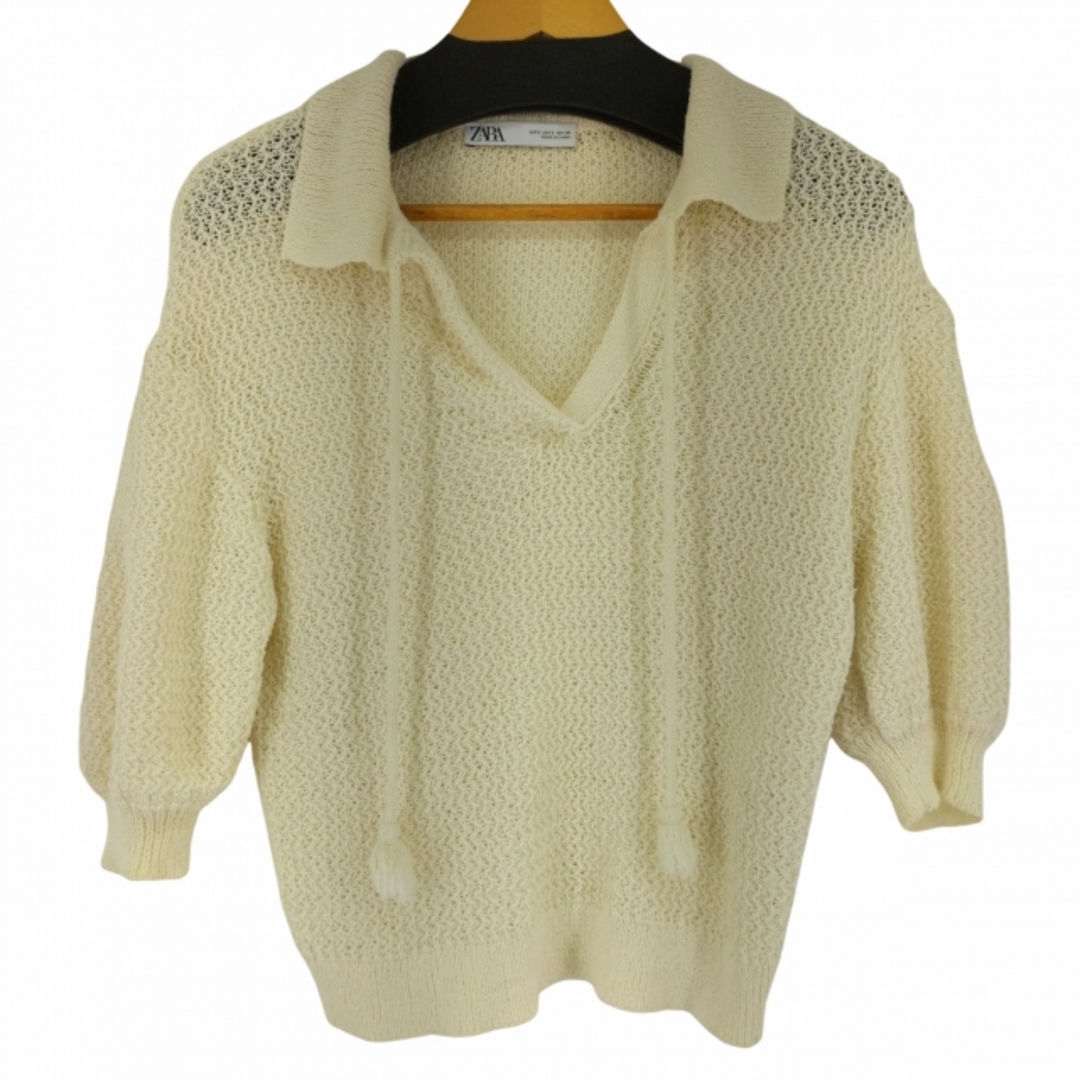 ZARA(ザラ) スキッパーニットCream Knitted Sweater