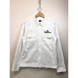 520112● TENDERLOIN 長袖 刺繍 シャツ XS ホワイト (シャツ)