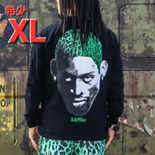 SAPEur サプール GREEN LEOPARD HEAD L/S TEE(Tシャツ/カットソー(七分/長袖))