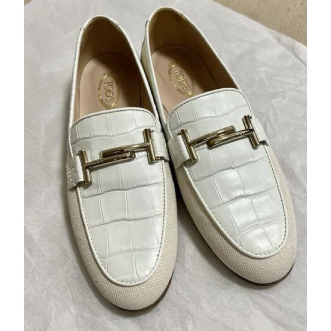 ⭐️新品未使用⭐️ TOD'Sクロコ型押しローファー　371/2