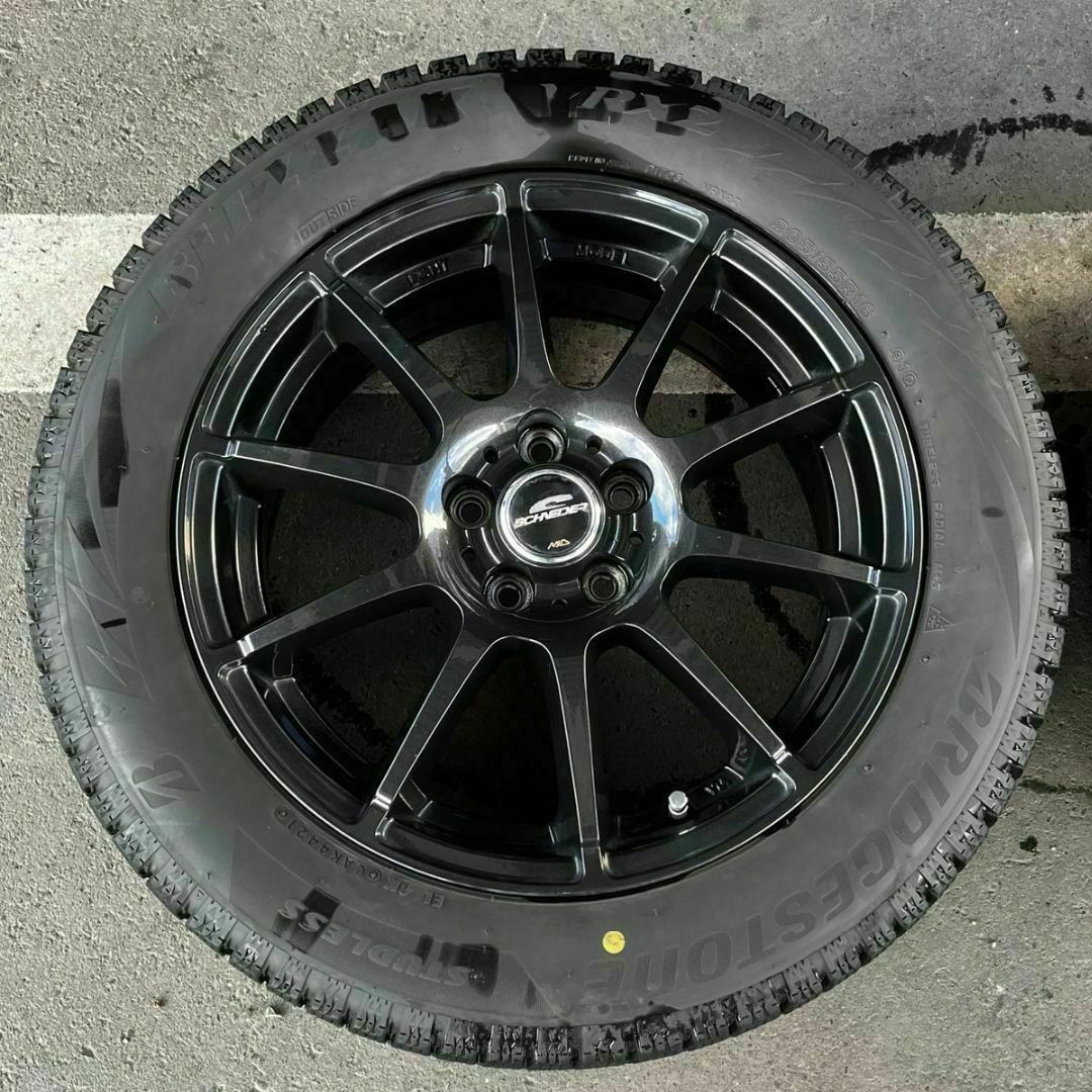 205/55R16 ブリヂストンVRX2スタッドレスタイヤホイール4本セット-