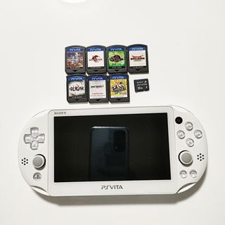 プレイステーションヴィータ(PlayStation Vita)のPS VITA 本体 メモリーカード 32GB ソフト7本セット(携帯用ゲーム機本体)