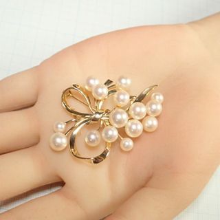 MIKIMOTO - ミキモト silver925 パールブローチ 真珠の通販 by アル ...