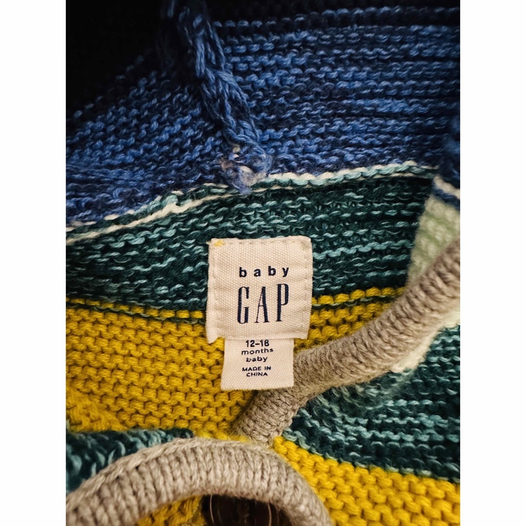 【美品】baby GAP カーディガン　カラフル キッズ/ベビー/マタニティのベビー服(~85cm)(カーディガン/ボレロ)の商品写真