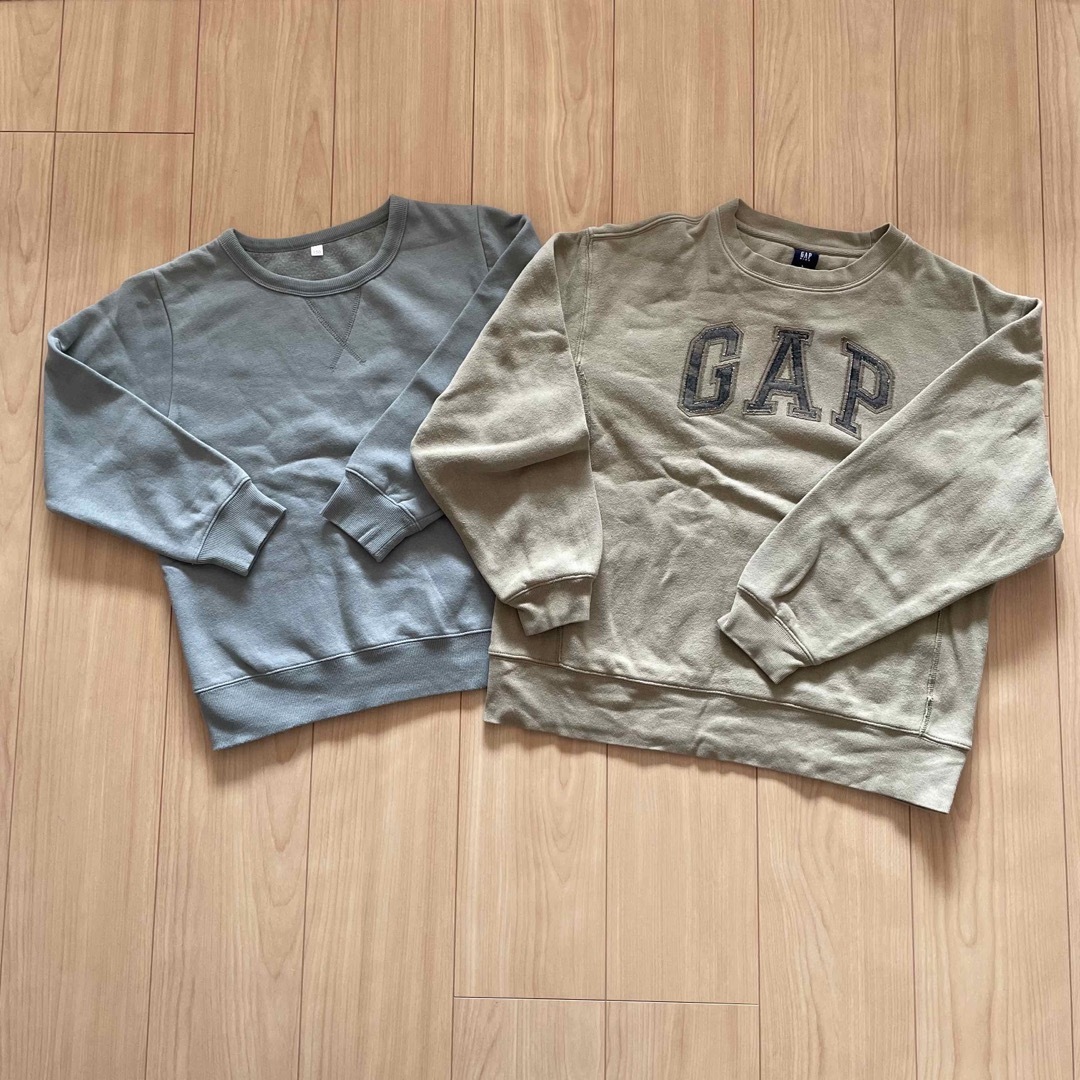 GAP(ギャップ)の★りかきち2576様専用★トレーナー2着セット・裏起毛・あったか・150 キッズ/ベビー/マタニティのキッズ服男の子用(90cm~)(Tシャツ/カットソー)の商品写真