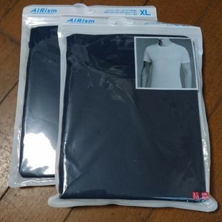 ユニクロ(UNIQLO)のユニクロ UNIQLO エアリズムクールネックT(半袖)2枚(Tシャツ/カットソー(半袖/袖なし))