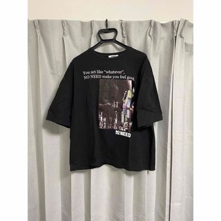 NO NEED - お値下げ可能　NO NEED プリントTシャツ