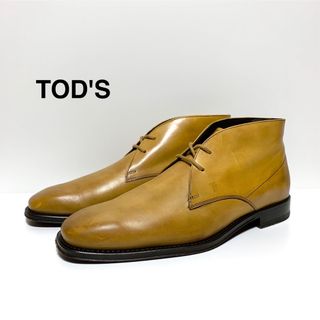 TOD'S トッズ ゴンミーニ レザーチャッカブーツ 茶 ブラウン 24cm