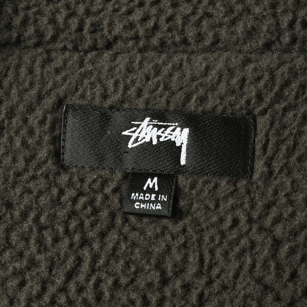 STUSSY(ステューシー)のSTUSSY ステューシー ジャケット サイズ:M フリースボア ボタンレス ジャケット Woodsy Blanket Stitch Fleece 21AW チャコール アウター ブルゾン シンプル カジュアル ブランド【メンズ】【中古】 メンズのジャケット/アウター(その他)の商品写真