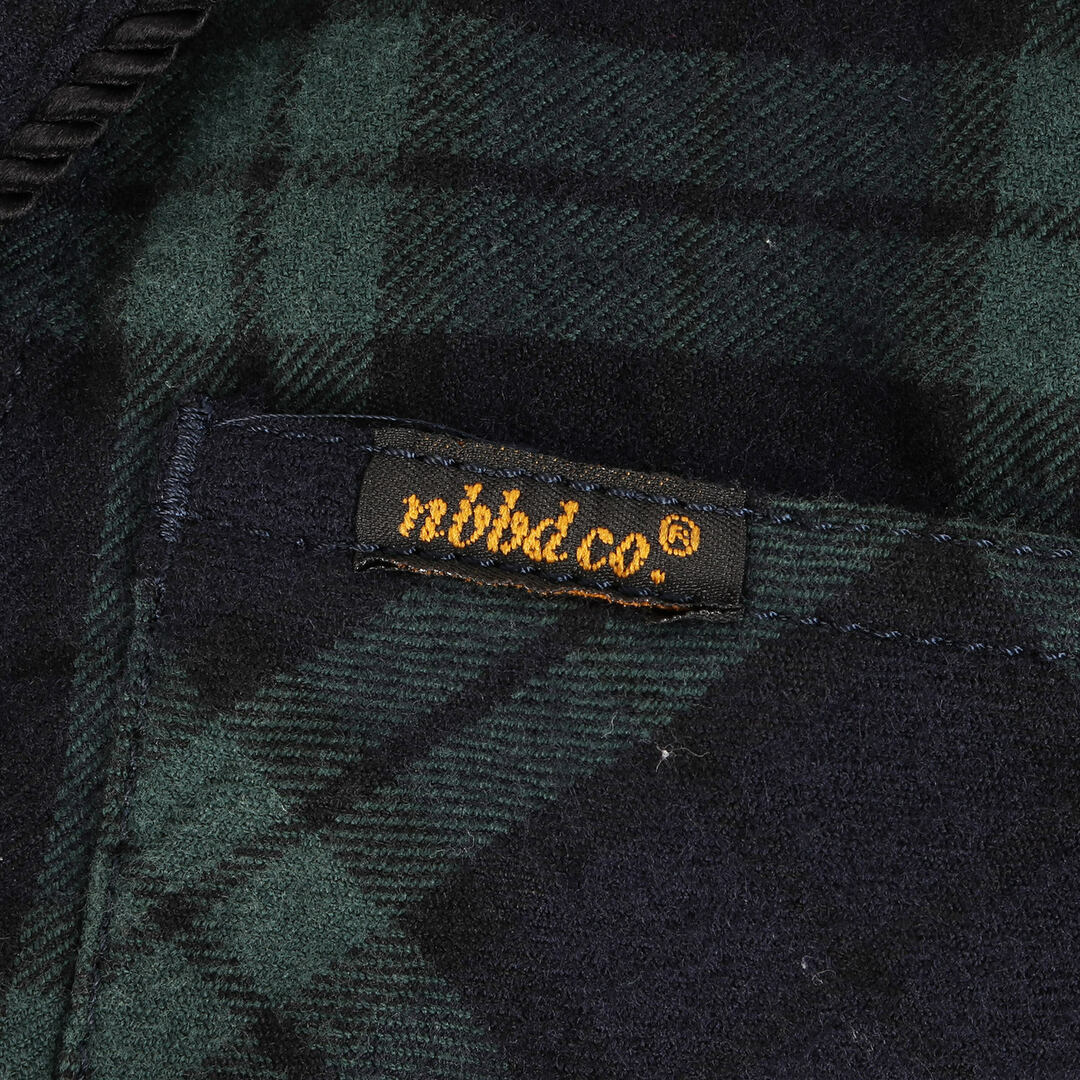 NEIGHBORHOOD(ネイバーフッド)のNEIGHBORHOOD ネイバーフッド コート サイズ:M チェック ウール ショールカラー コート DRESSING / CW-COAT グリーン ネイビー 緑 紺 アウター カジュアル ブランド【メンズ】【中古】 メンズのジャケット/アウター(その他)の商品写真