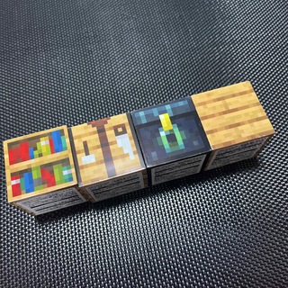 マイクラライト(MICRALITE)のマイクラ　ブロック 本棚　オークの木材　作業台　エンダーチェスト〜【セット】(アニメ/ゲーム)