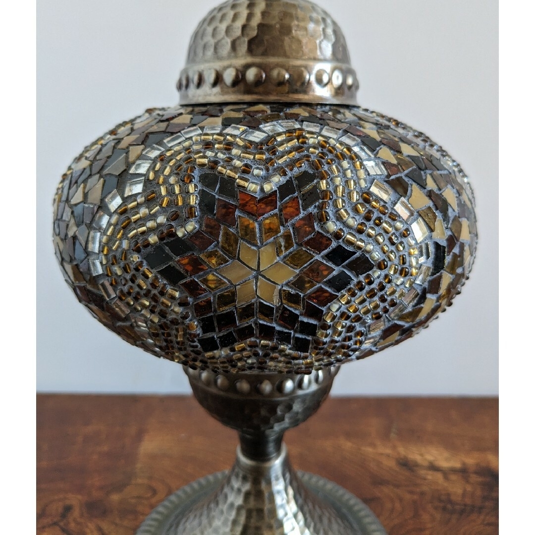 NEW*トルコ製ハンドメイド モザイクランプ(ブラウンの通販 by NEW*トルコ製ハンドメイド モザイクランプ(ブラウンの通販 by