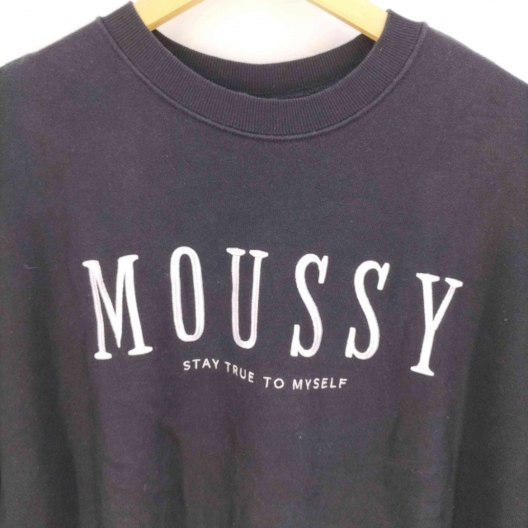 moussy(マウジー)のmoussy(マウジー) ロゴ刺繍 ビックシルエットスウェット レディース レディースのトップス(パーカー)の商品写真