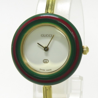 グッチ(Gucci)のGUCCI レディース 腕時計 チェンジベゼル SS GP クォーツ(腕時計(アナログ))