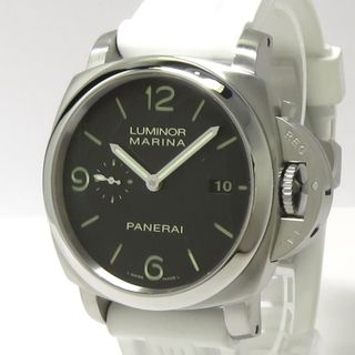 PANERAI ルミノールマリーナ 自動巻き ラバーベルト ブラック文字盤(ベルト)