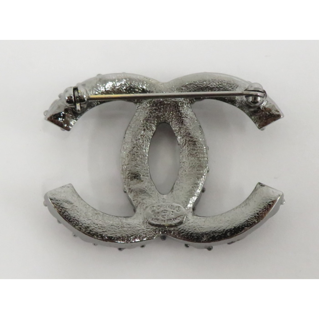 CHANEL ❤️ シャネル ココマーク ラインストーン ブローチ シルバー