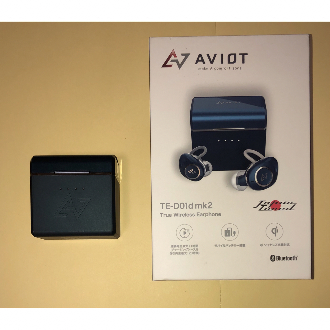 AVIOT(アビオット)のAVIOT TE-D01d mk2トゥルーワイヤレスイヤホン used品　美品 スマホ/家電/カメラのオーディオ機器(ヘッドフォン/イヤフォン)の商品写真