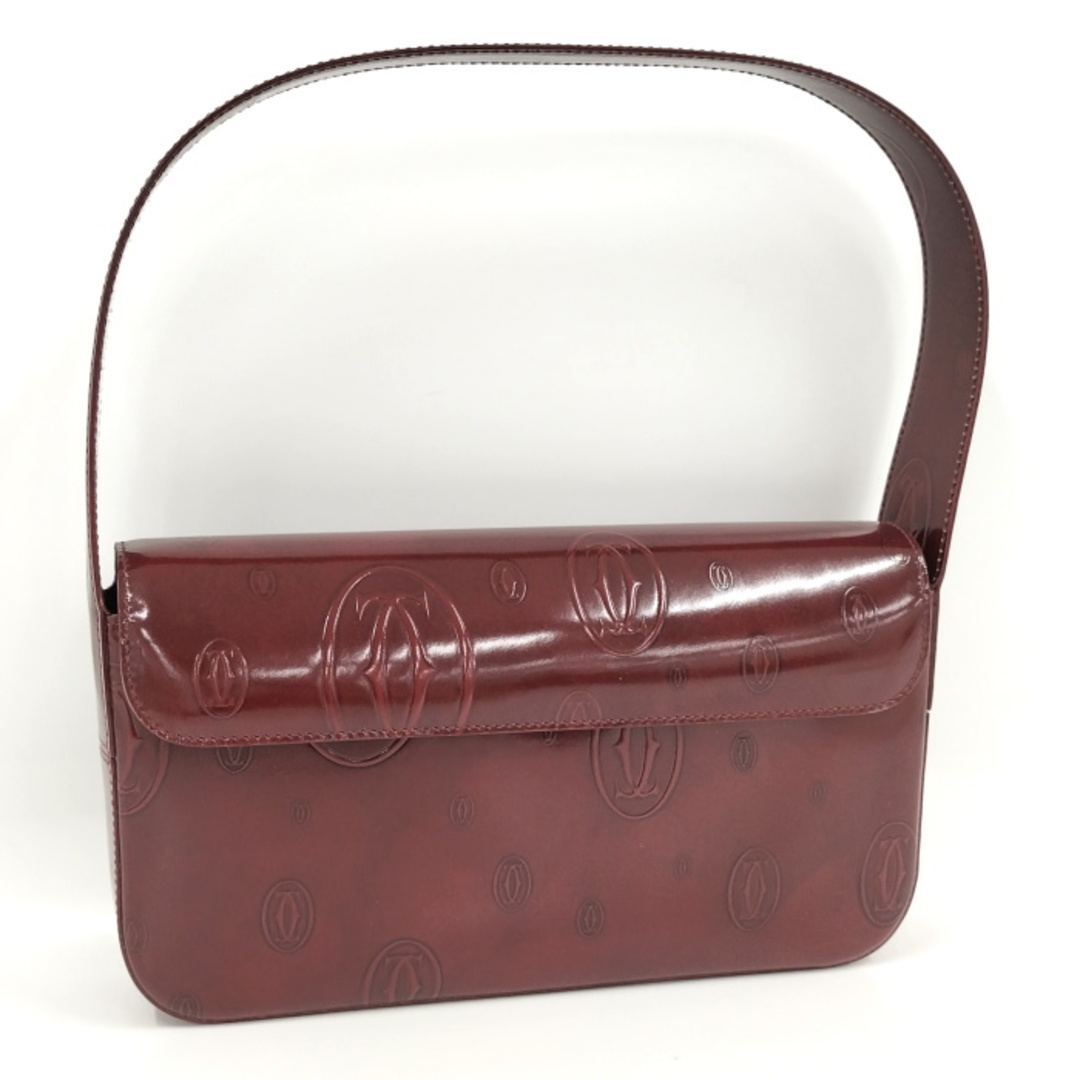 Cartier ショルダーバック ハッピーバースデー ボルドー レザー-